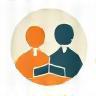 Icon representing a consultation meeting