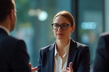 Still frame from a corporate video production